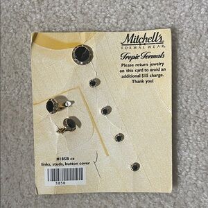 Gold and Black Cuff Links